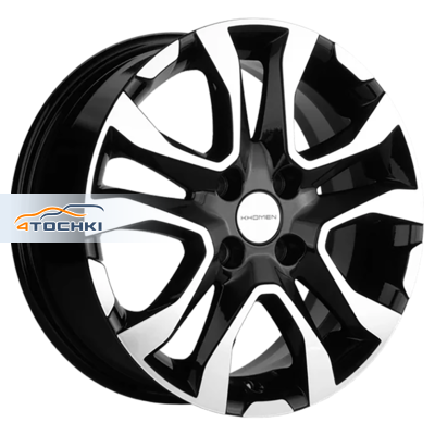 Khomen Wheels 6x15/4x100 ET39 D56,6 KHW1503 (Cobalt) Black-FP