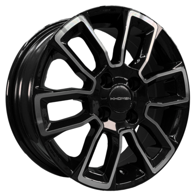 Khomen Wheels 5,5x14/4x100 ET43 D60,1 KHW1406 (Toyota Corolla) Black-FP