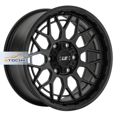 LS Forged 9x18/6x139,7 ET20 D100,1 LS FG52 MB (конус, Колпак+лого)