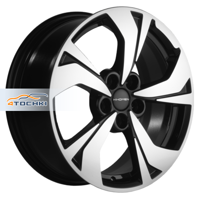 Khomen Wheels 7x17/5x114,3 ET45 D66,1 KHW1724 (Teana/X-Trail) Black-FP