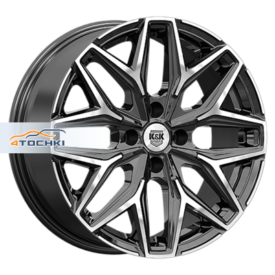 K&K 7x17/4x108 ET20 D65,1 Ариус (КС1187) Алмаз черный