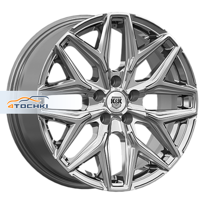 K&K 7x17/4x108 ET42 D63,35 Ариус (КС1187) Дарк платинум