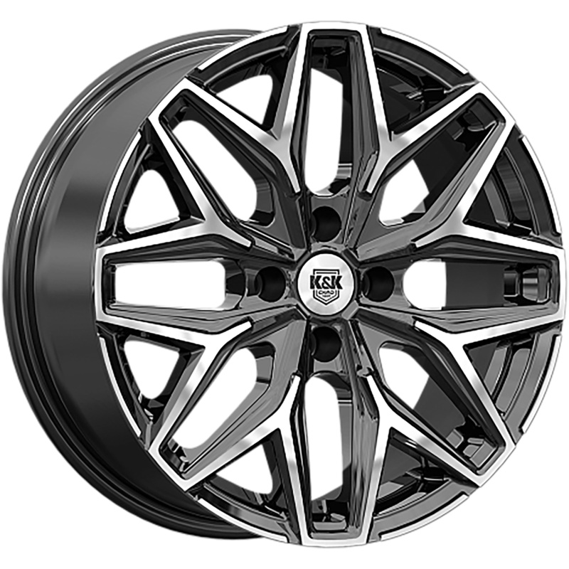 K&K 7x17/4x108 ET25 D65,1 Ариус (КС1187) Алмаз черный