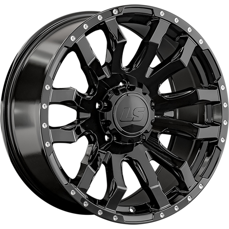 LS 9x20/5x150 ET25 D110,5 1294 BK (конус, Колпак+лого)