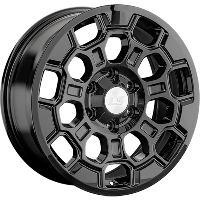 LS 8x18/6x139,7 ET36 D100,1 1364 BK (конус, Колпак+лого)