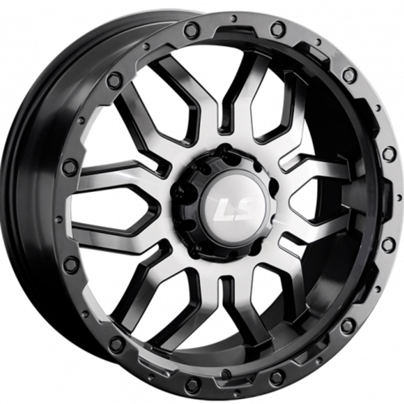 LS 7,5x17/6x114,3 ET30 D67,1 1285 GMF (конус, Колпак+лого)