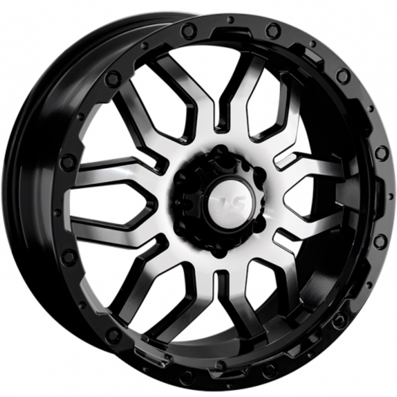 LS 7x16/5x139,7 ET5 D108,1 1285 BKF (конус, Колпак+лого)