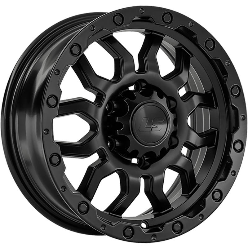 LS 7x16/6x139,7 ET38 D100,1 1285 BKS (конус, Колпак+лого)