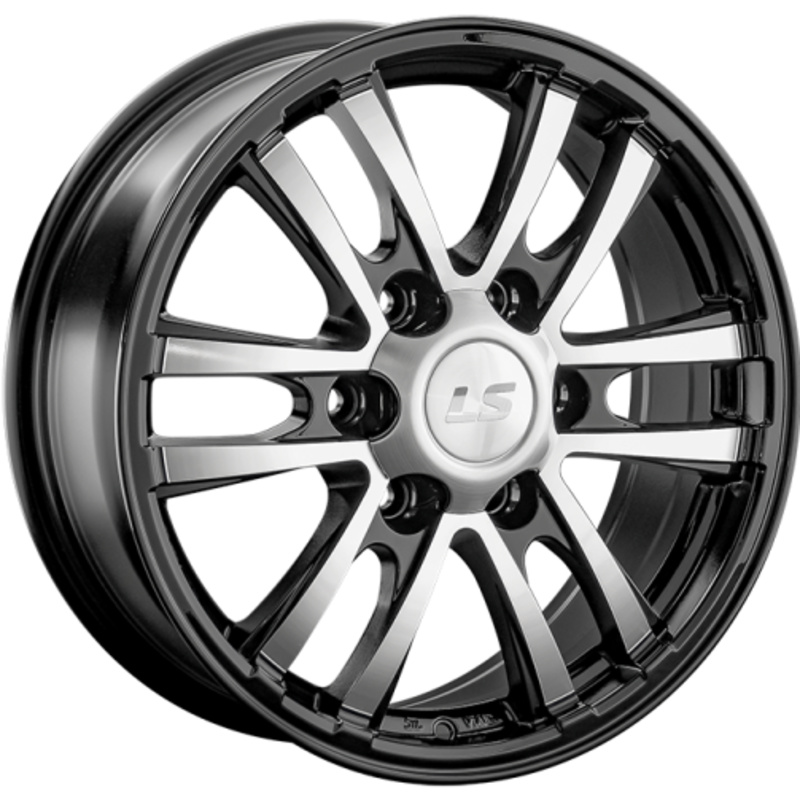 LS 7x17/6x139,7 ET38 D67,1 1287 BKF (конус, Колпак+лого)