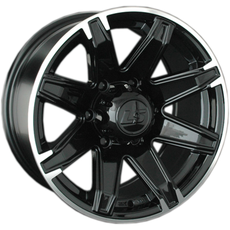 LS 8x16/6x139,7 ET10 D110,5 763 BKL (конус, Колпак+лого)