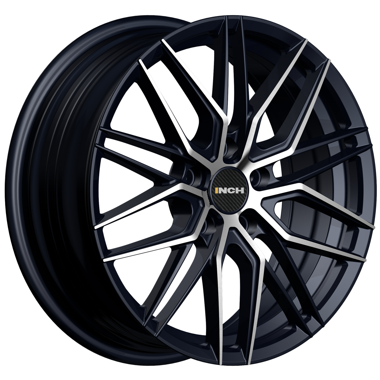 INCH 7x17/5x112 ET45 D57,1 FA8539 Gloss Black Machined Face (ZJH) FlowForming