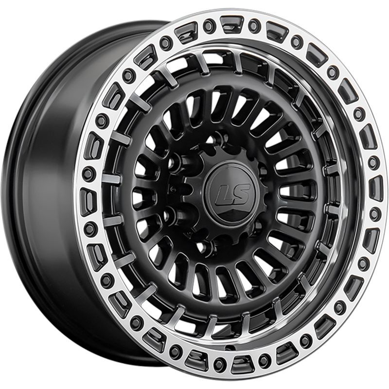 LS 9x18/6x139,7 ET30 D100,1 1348 BKSL (конус, Колпак+лого)