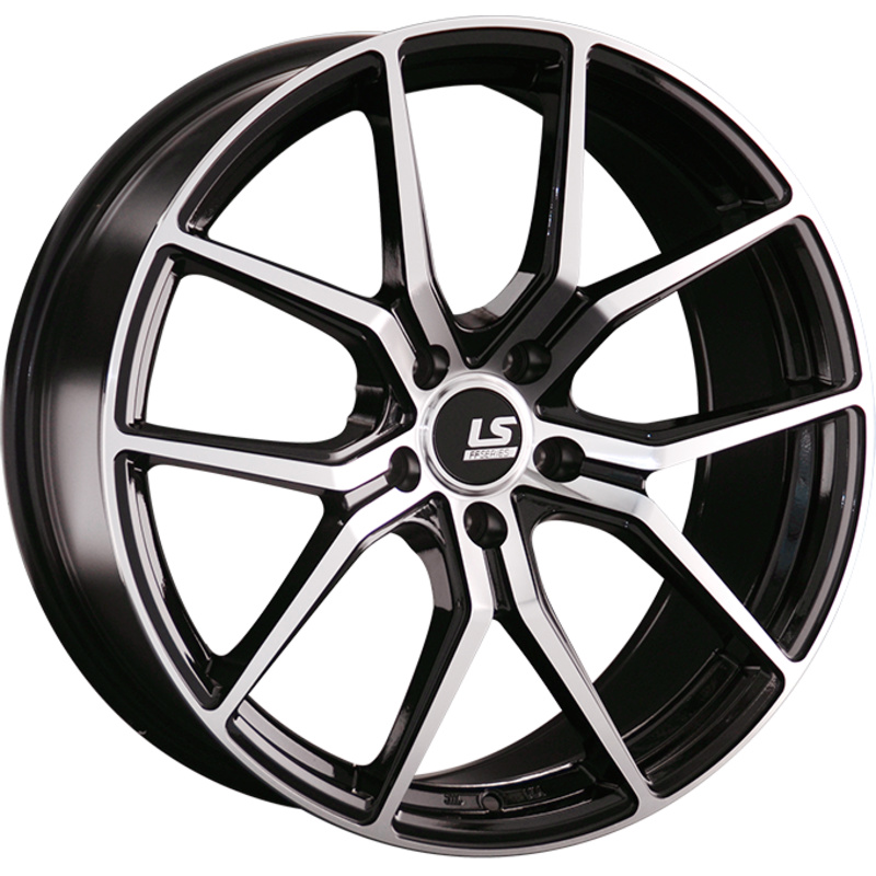 LS FlowForming 8,5x19/5x112 ET25 D66,6 RC47 BKF (конус)