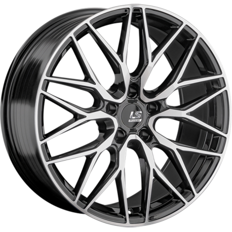 LS FlowForming 8,5x18/5x112 ET30 D66,6 RC70 BKF (конус)