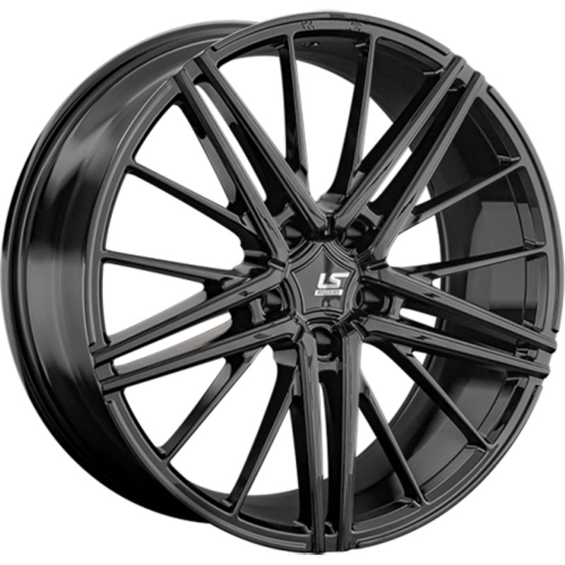 LS FlowForming 10x20/5x120 ET35 D74,1 RC76 BK (конус, Колпак+лого)