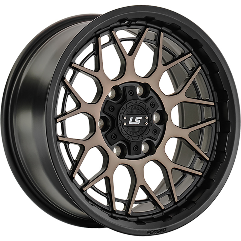 LS Forged 9x18/6x139,7 ET20 D106,1 LS FG52 MB+LYSF (конус, Колпак+лого)