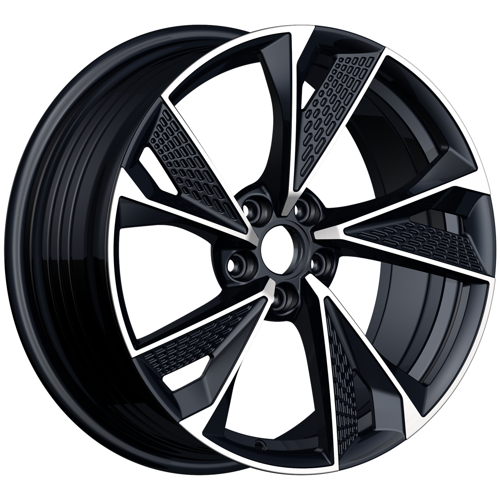 INCH 8x18/5x114,3 ET38 D73,1 ULF-R39P Black Machine Face (ZJH) FlowForming