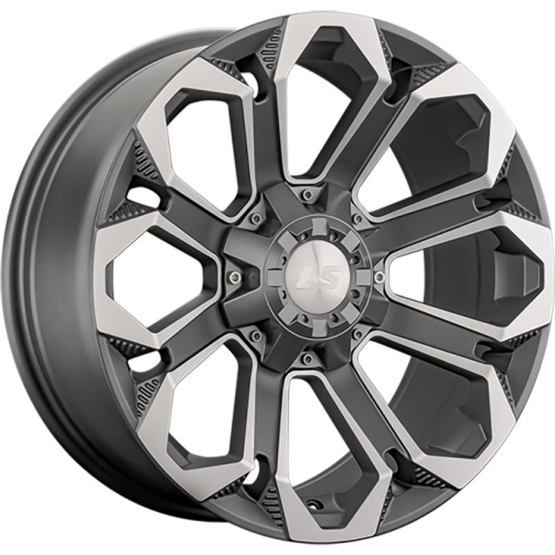 LS 9x18/6x139,7 ET20 D106,1 1366 MGMF (конус, Колпак+лого)
