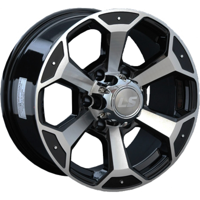 LS 7,5x18/6x139,7 ET25 D106,1 187 BKF (конус, Колпак+лого)