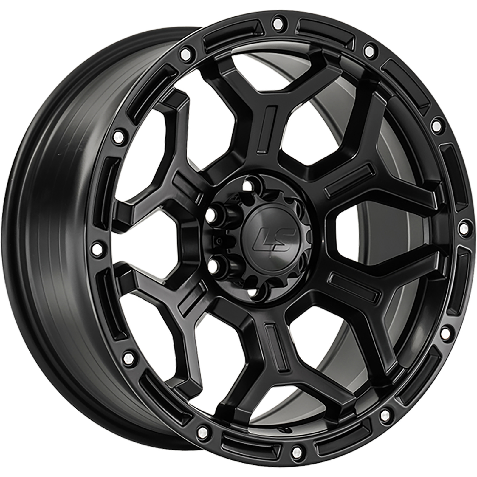 LS FlowForming 9x18/6x114,3 ET25 D67,1 RC68 BKS (конус, Колпак+лого)