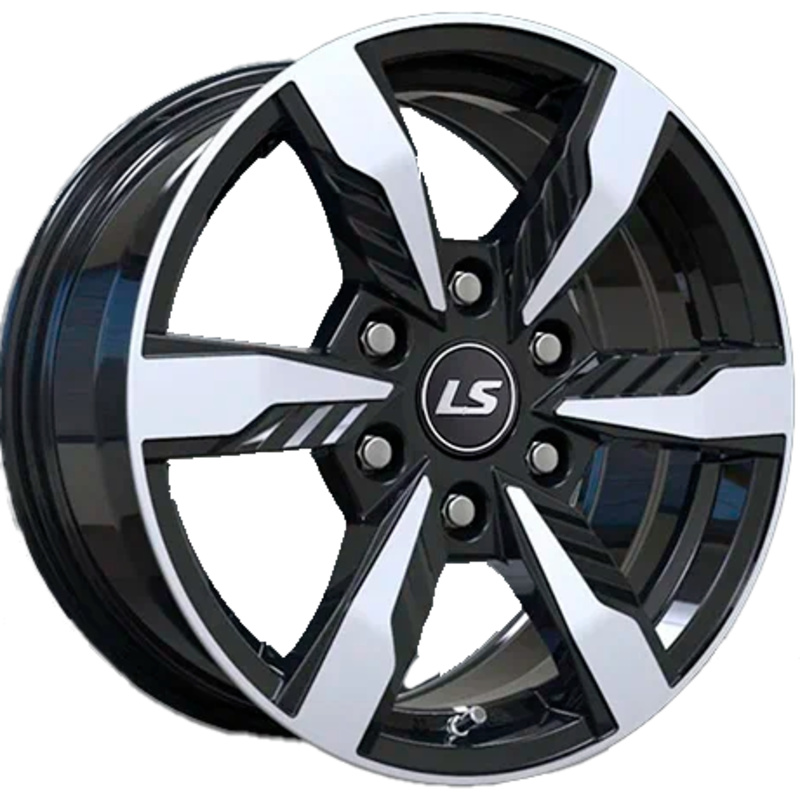 LS 7,5x17/6x139,7 ET35 D67,1 1301 BKF (конус, Колпак+лого)