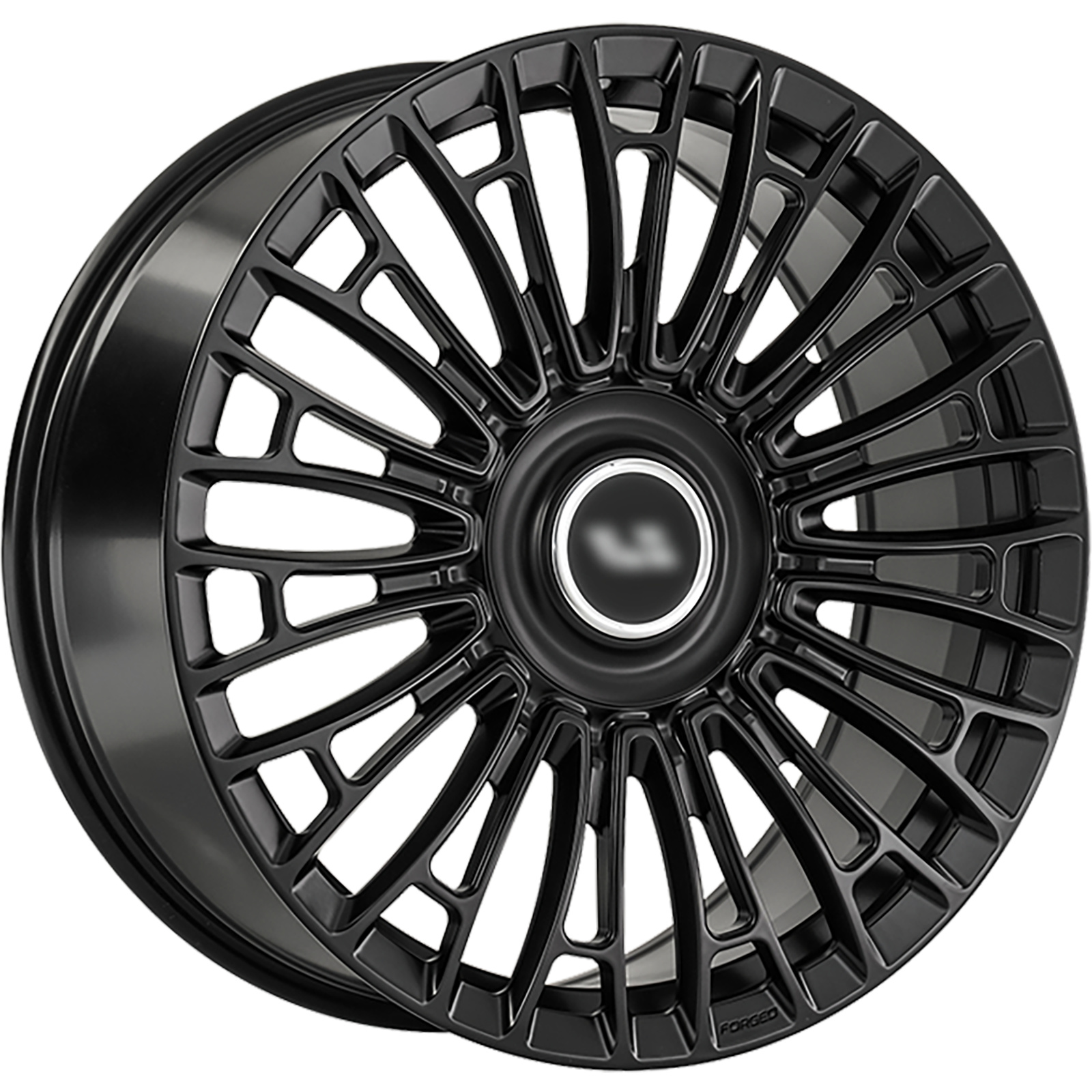 LS Forged 9x22/5x120 ET42 D62,6 LS FG25 BKS (конус, Колпак+лого)