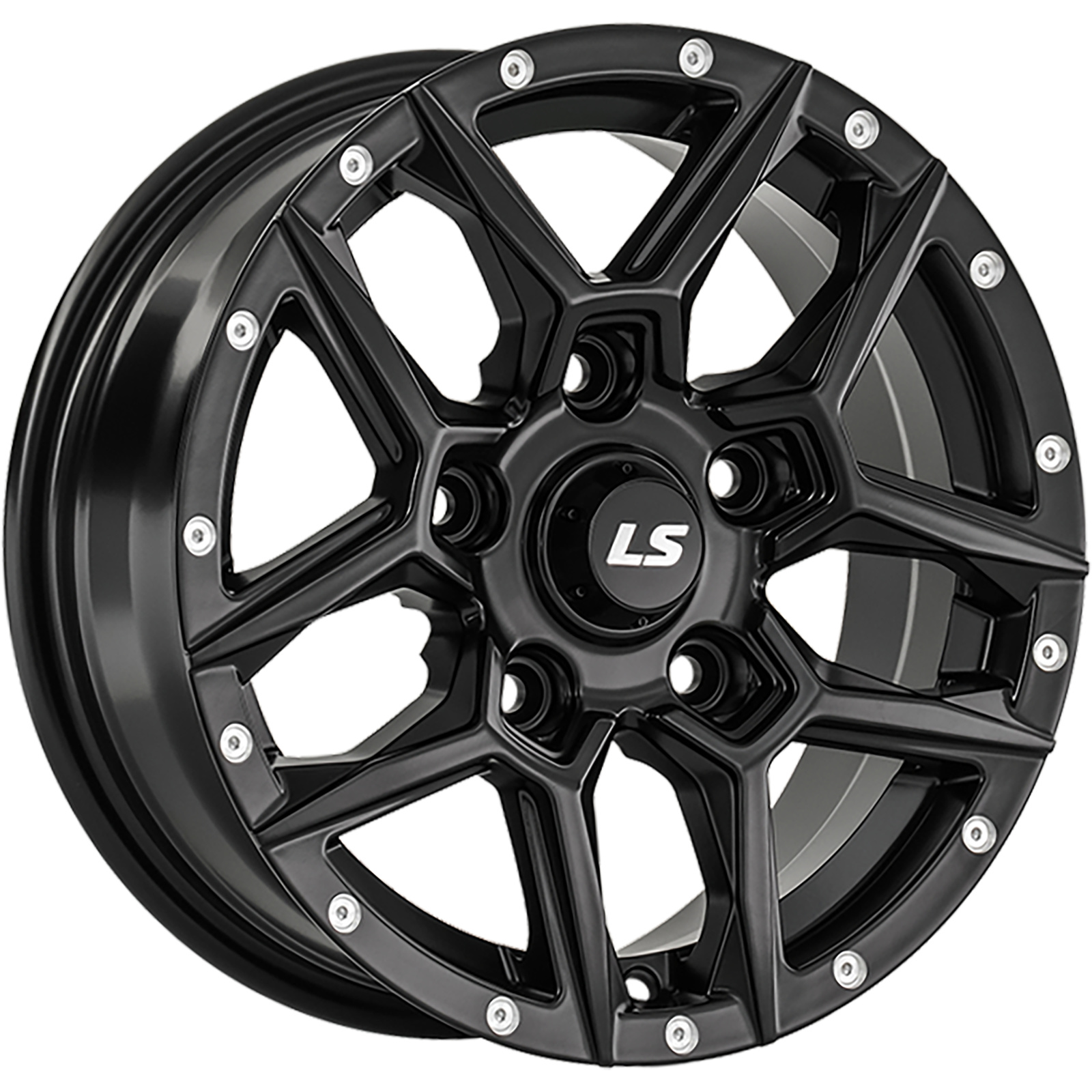 LS 6x15/5x139,7 ET30 D98,5 1381 BKS (конус, Колпак+лого)
