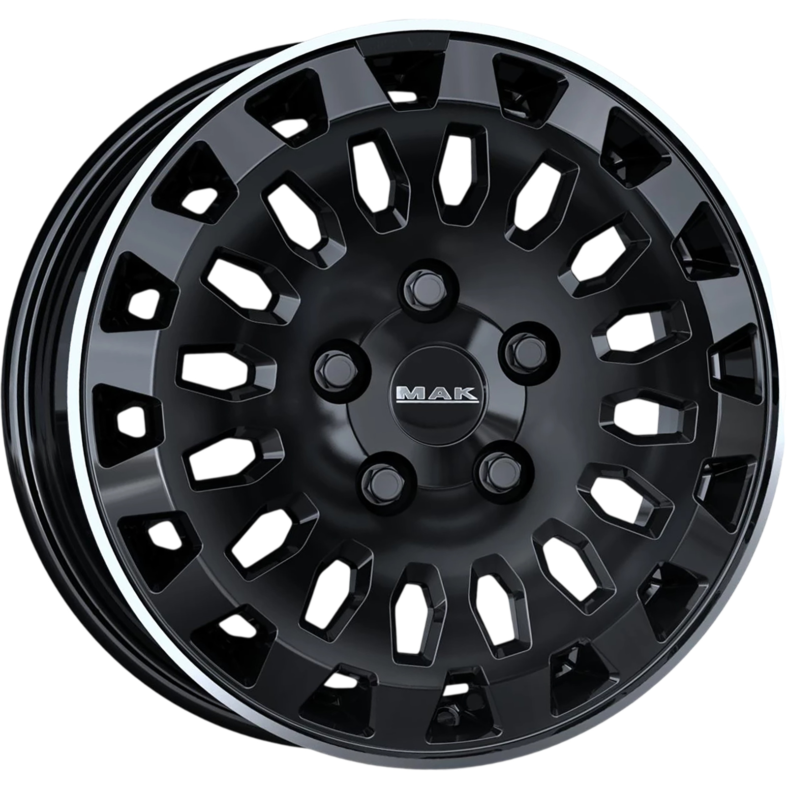 MAK 6,5x16/5x130 ET55 D89,1 Overland Gloss Black Mirror Ring