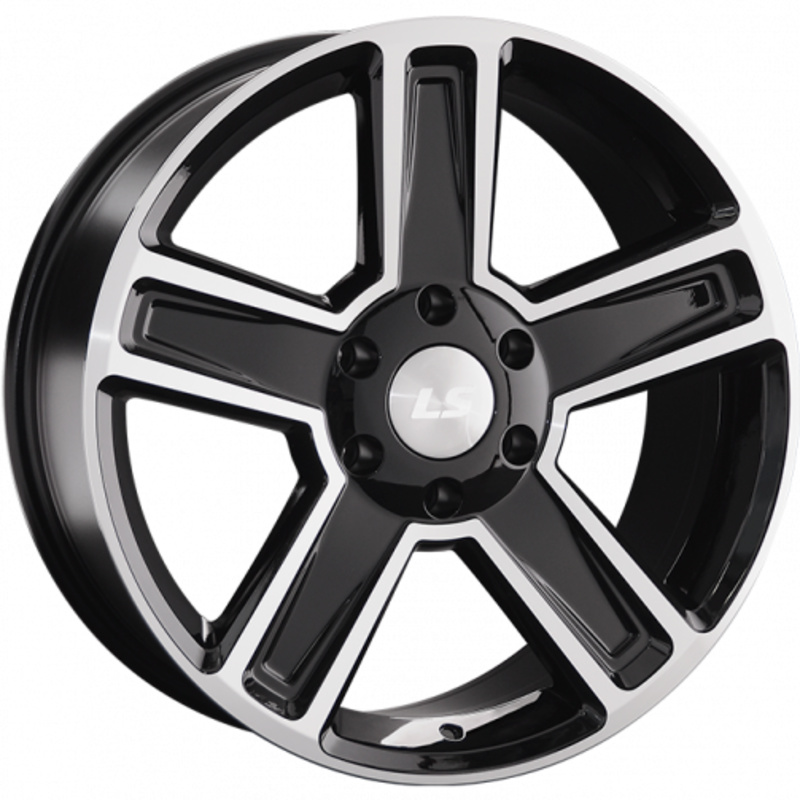 LS 8x18/6x139,7 ET40 D92,5 1296 BKF (конус, Колпак+лого)