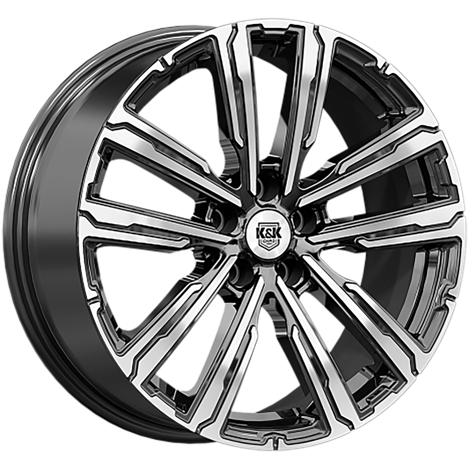 K&K 7,5x18/5x114,3 ET45 D67,1 Аламер (КС1216) Алмаз черный