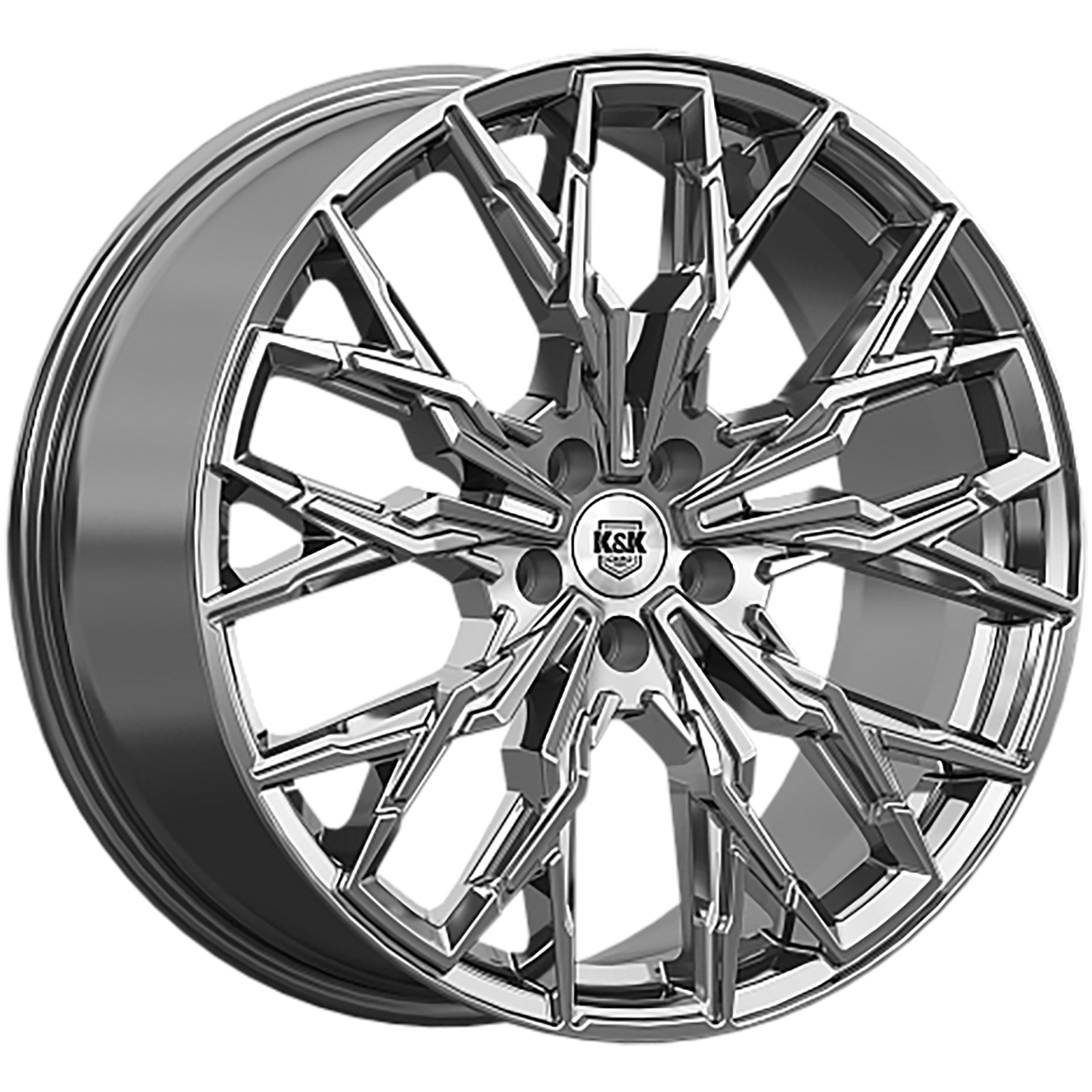 K&K 9x20/5x112 ET33 D66,6 Элерон (КС1168) Дарк платинум