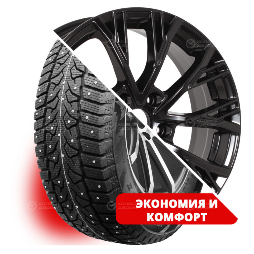 Lanvigator Ice Spider II  R17 215/60 100T шип XL   () + R207 R17x6.5 5x114.3 ET45 CB54.1 BL  Ice Spider II  R17 215/60 100T шип XL    + R207 R17x6.5 5x114.3 ET45 CB54.1 BL