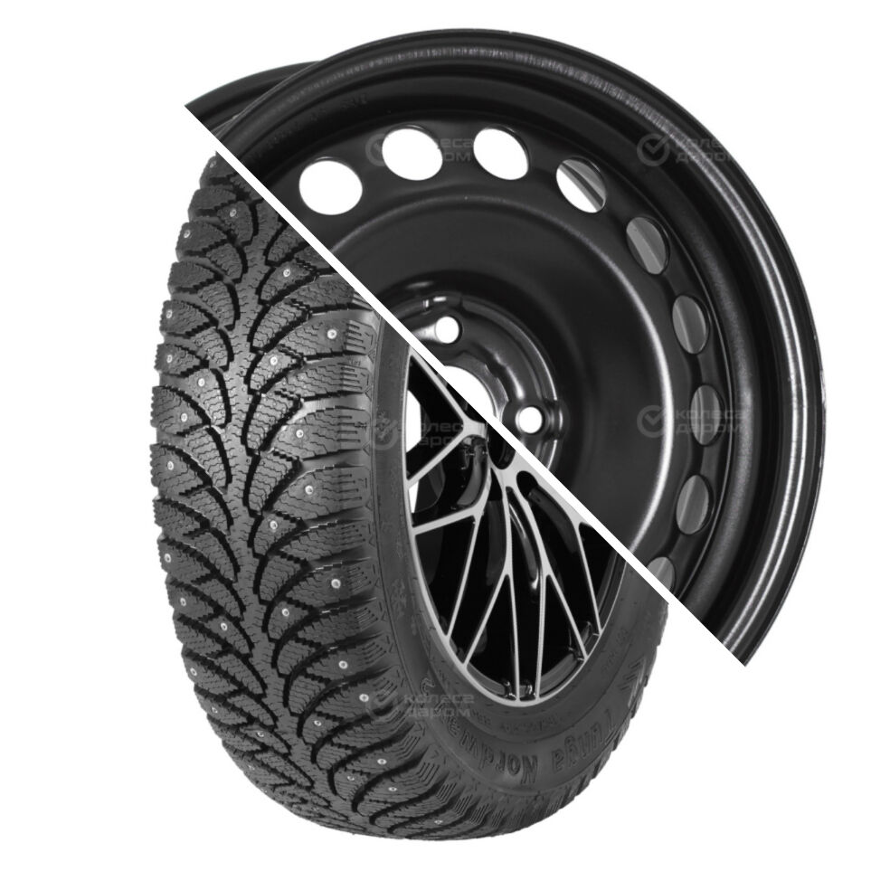 Trebl Nordway 2 R15 195/65 91Q шип   () + X40021 TREBL R15x6 4x98 ET35 CB58.6 Black  Nordway 2 R15 195/65 91Q шип    + X40021 TREBL R15x6 4x98 ET35 CB58.6 Black