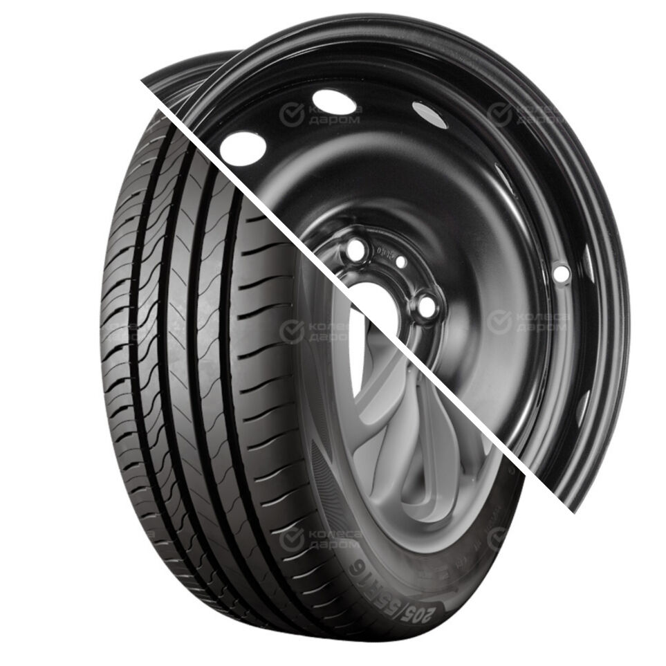 Viatti Strada 2 (V-134) R15 185/65 92V    () + 15003 R15x6 4x100 ET46 CB54.1 Black  Strada 2 (V-134) R15 185/65 92V     + 15003 R15x6 4x100 ET46 CB54.1 Black