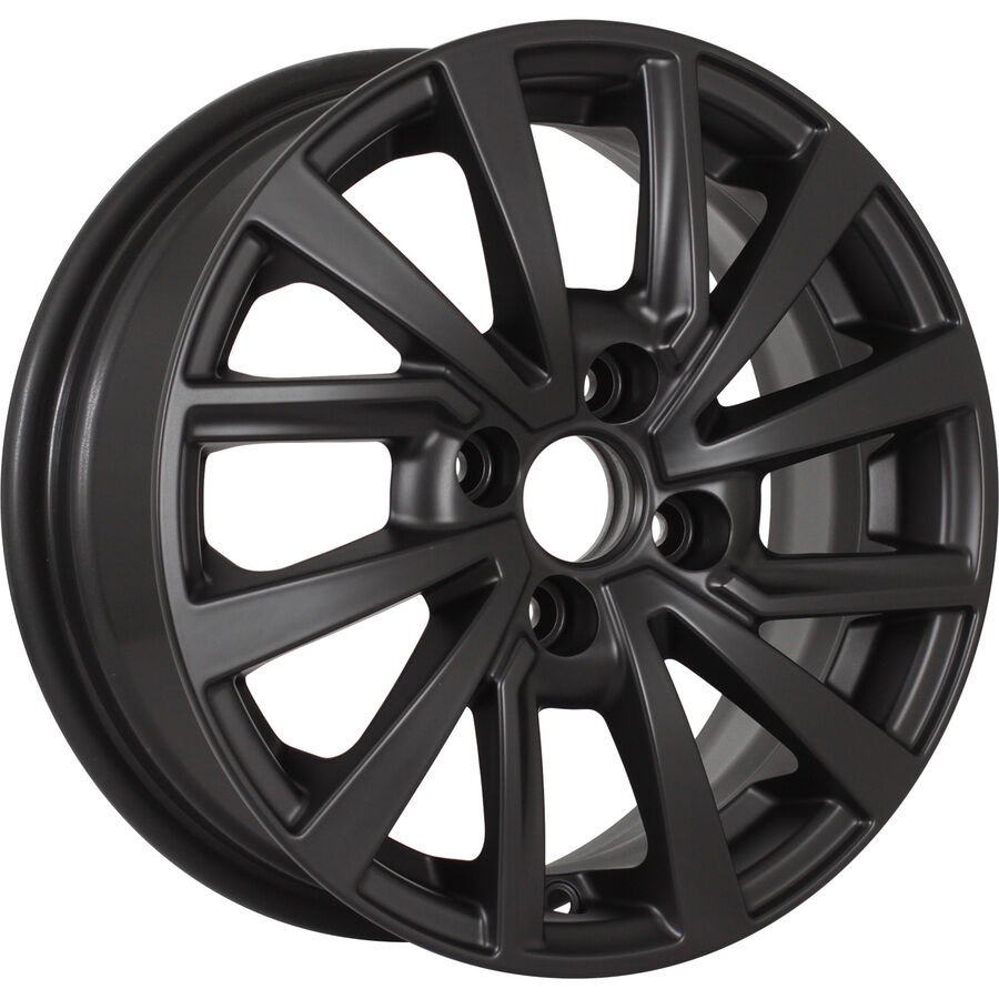 KDW KD1430 R14x5.5 4x100 ET40 CB54.1 Matt_Black_Painted (Мятый обод)*