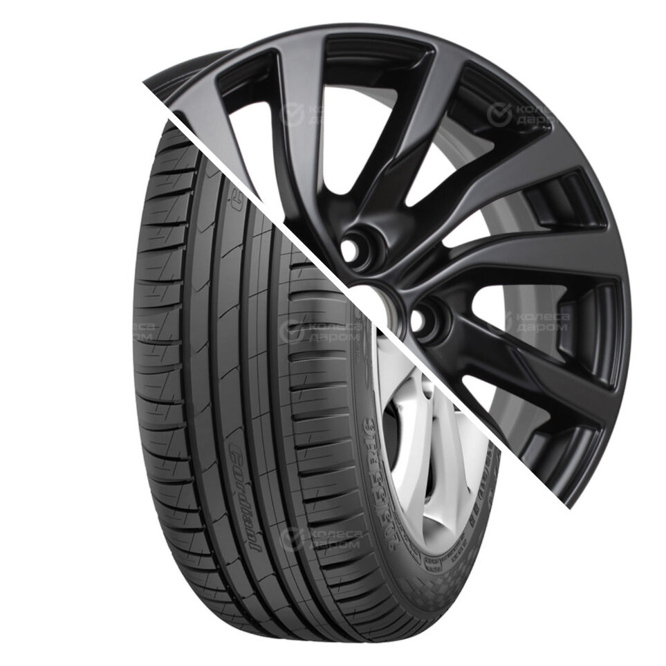 KDW Sport 3 PS2 R15 195/65 91V () + KD1546 (15_Rio II) R15x6 4x100 ET46 CB54.1 Matt_Black_Painted Sport 3 PS2 R15 195/65 91V + KD1546 (15_Rio II) R15x6 4x100 ET46 CB54.1 Matt_Black_Painted