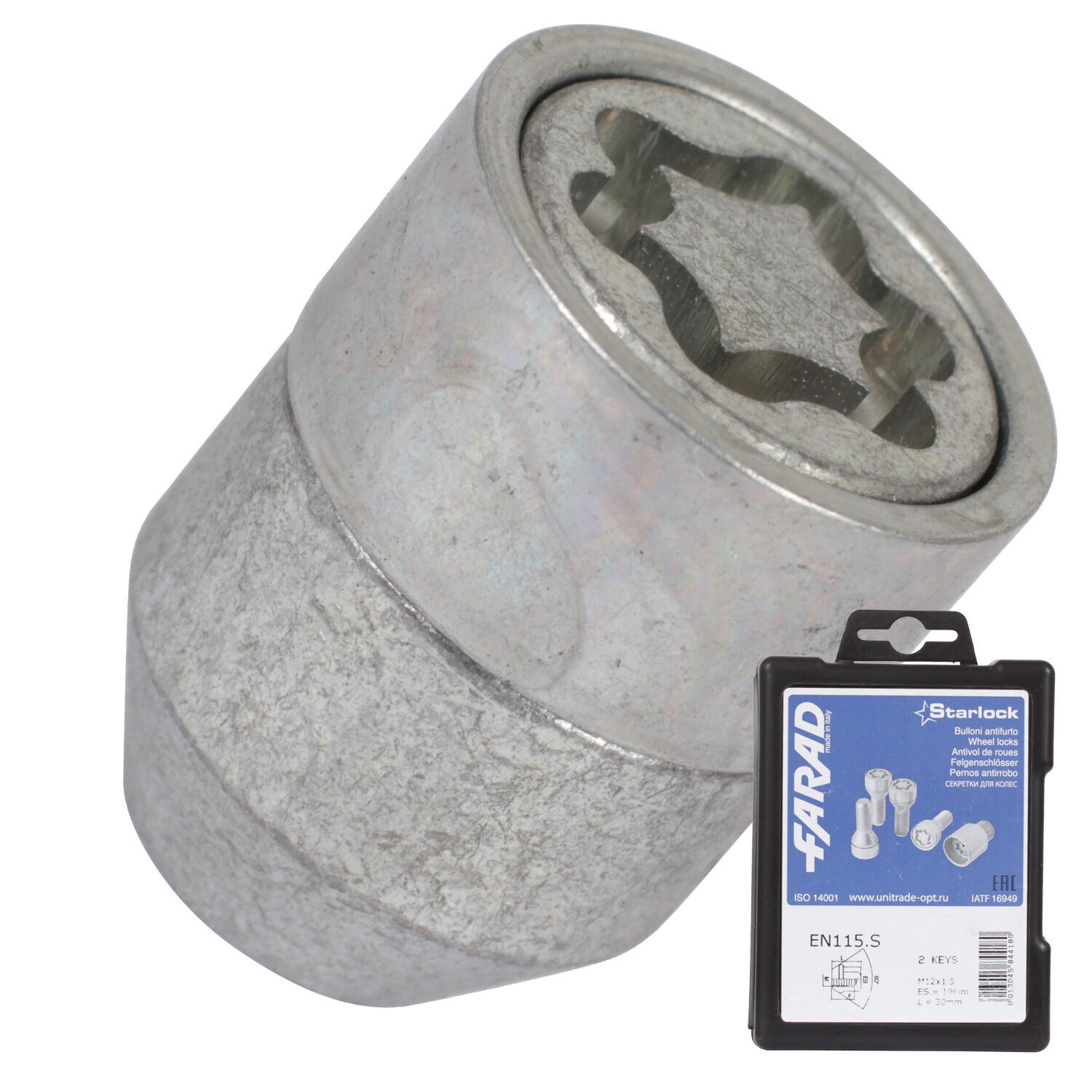 Farad Гайка секретная Farad 12х1,5х30 4+2 19 конус EN115S/2