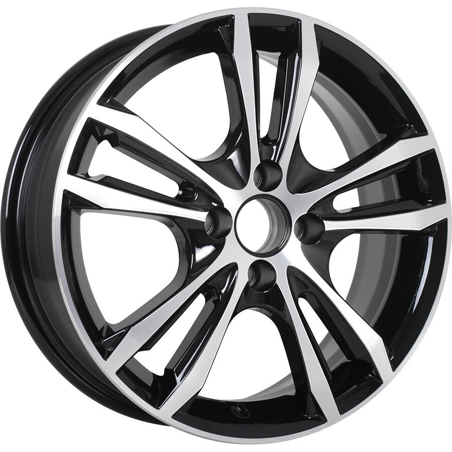 КиК Samara R16x6 4x108 ET47.5 CB63.35 Almaz_black_SK (Мятый обод)*