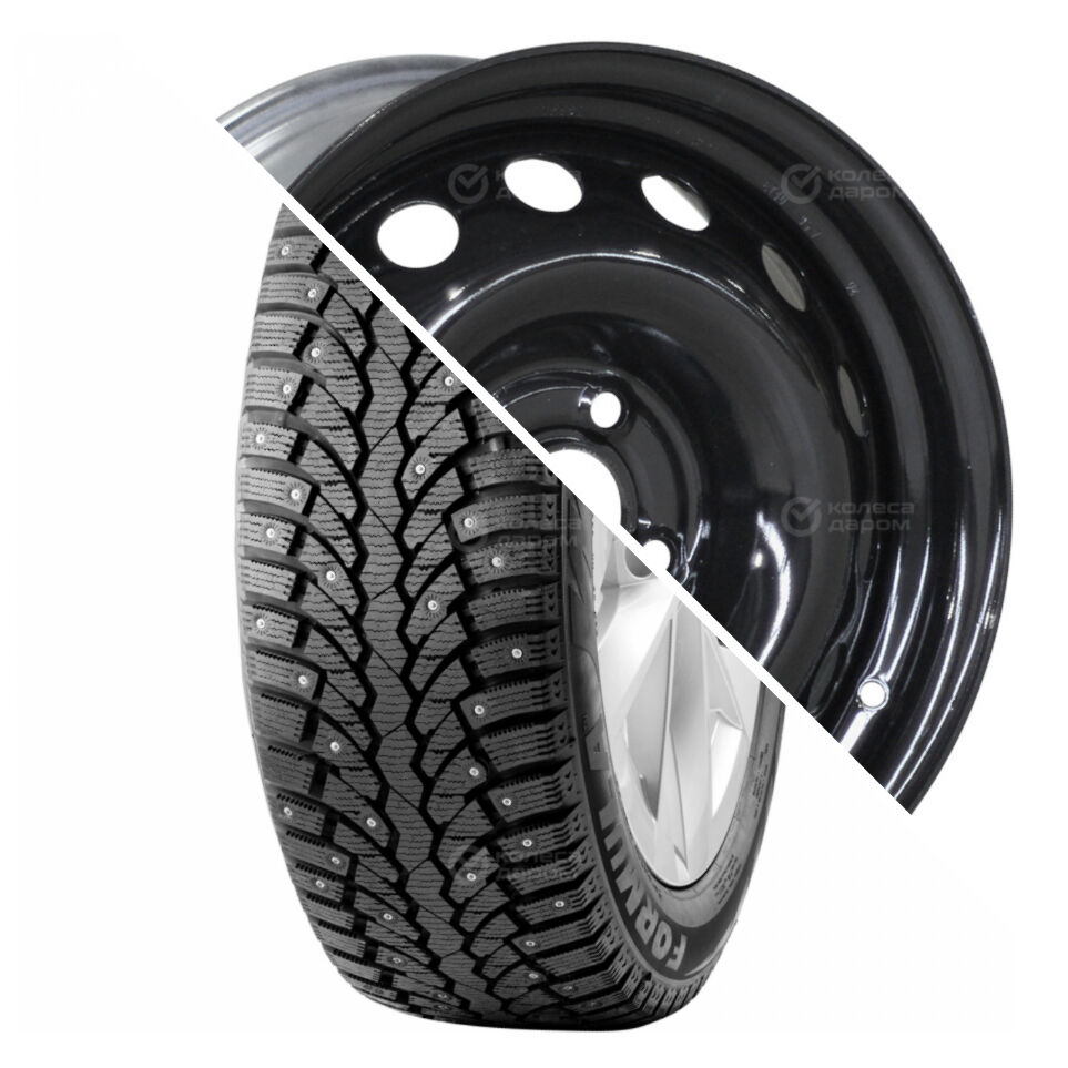 Trebl Formula Ice R15 185/55 86T XL шип () + X40021 TREBL R15x6 4x98 ET35 CB58.6 Black Formula Ice R15 185/55 86T XL шип + X40021 TREBL R15x6 4x98 ET35 CB58.6 Black