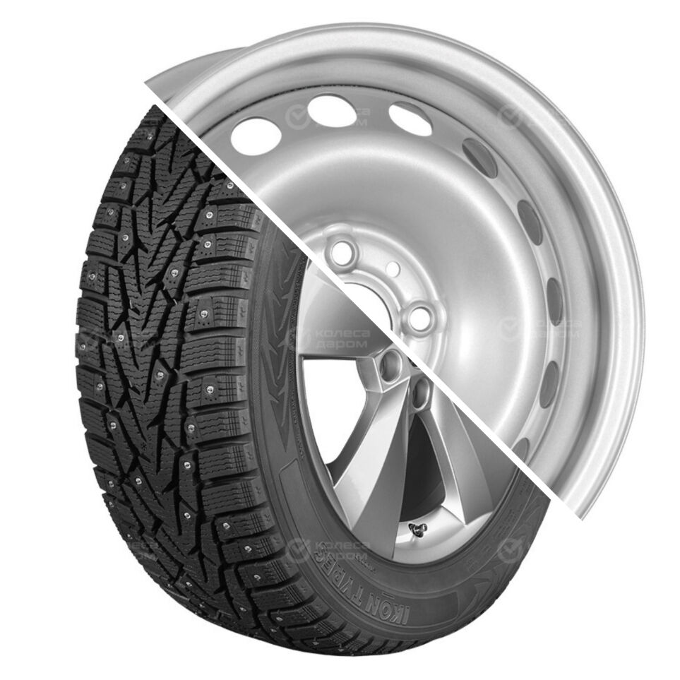 Kronprinz Character Ice 7  R14 175/65 86T шип XL + ВАЗ 2170 (16 отверстий) R14x5.5 4x98 ET35 CB58.6 Silver R14 175/65 86T шип XL + R14x5.5 4x98 ET35 CB58.6 Silver