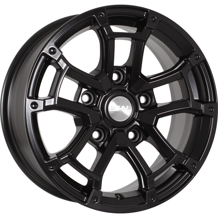 СКАД Барахас R16x7 5x139.7 ET15 CB98.5 Black_barhat (Мятый обод)*
