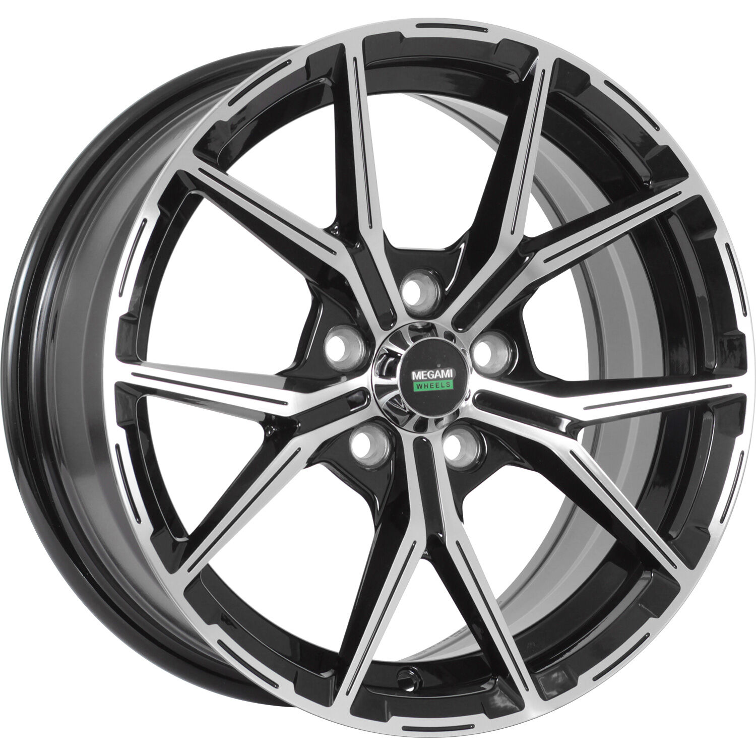 Megami MGM-22 R15x6.5 5x100 ET38 CB57.1 BKF