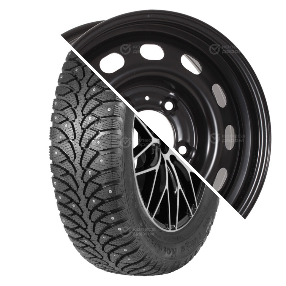 Tunga Nordway 2 R16 205/55 94Q шип   () + 16024 R16x6.5 5x139.7 ET40 CB98 Black  Nordway 2 R16 205/55 94Q шип    + 16024 R16x6.5 5x139.7 ET40 CB98 Black