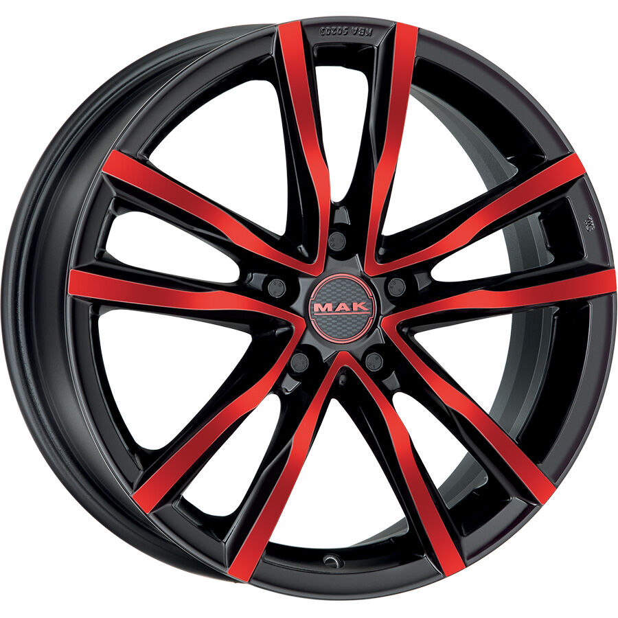 MAK MILANO R17x7 5x114.3 ET40 CB76 Black_and_red