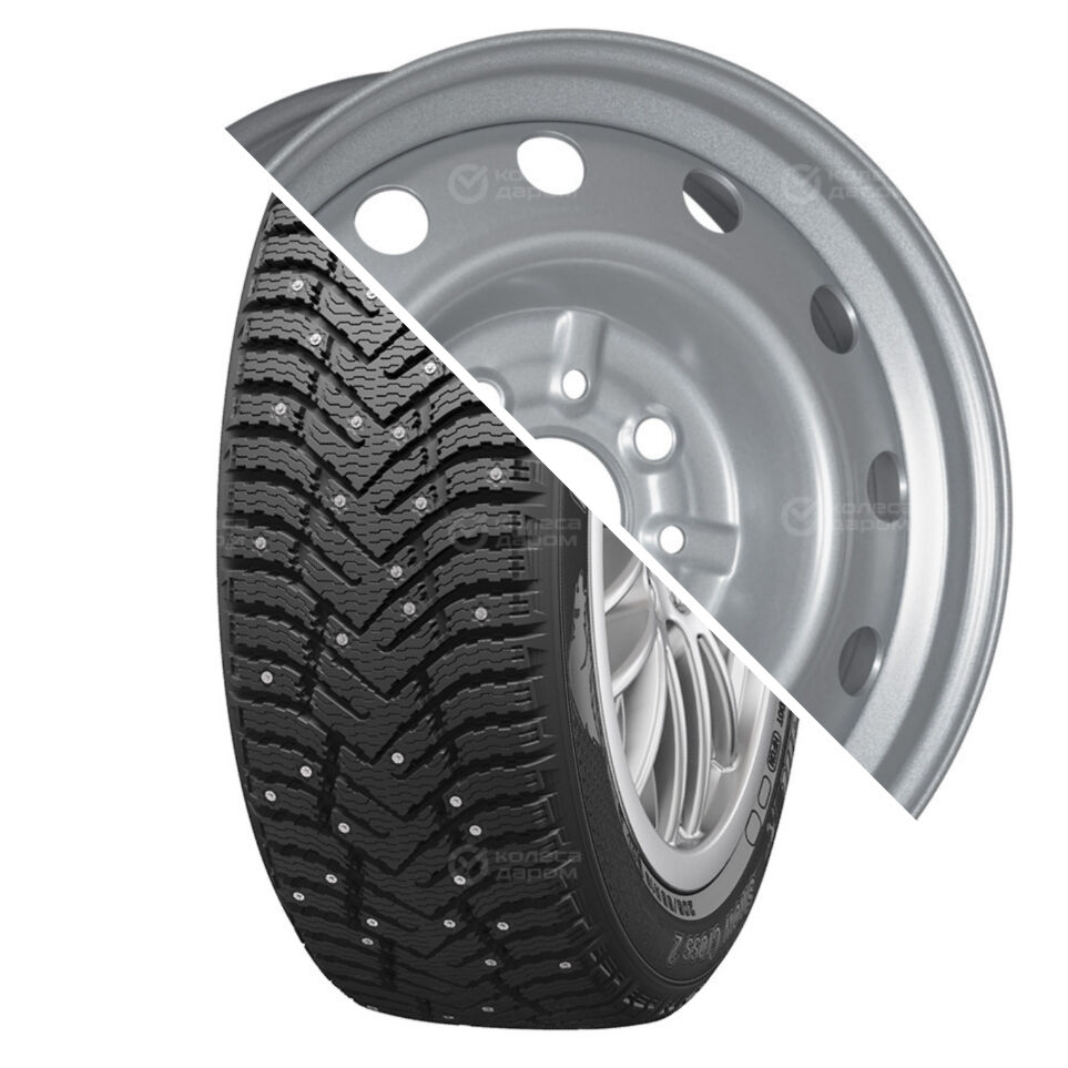 Cordiant Snow Cross 2 R14 175/65 86 T шип () + Тольятти ВАЗ 2112 R14х5.5 4х98 ЕТ35 СВ58.6 Silver Snow Cross 2 R14 175/65 86 T шип + Тольятти ВАЗ 2112 R14х5.5 4х98 ЕТ35 СВ58.6 Silver