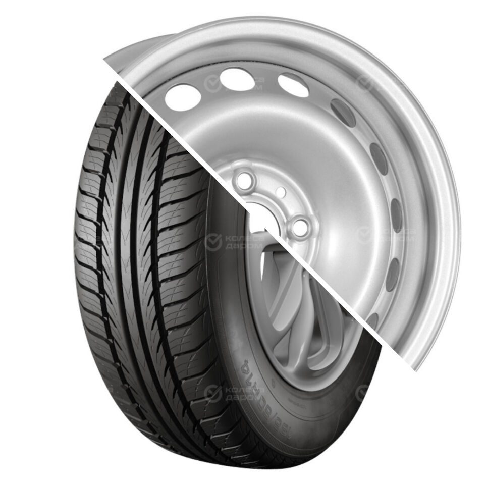 Кама BREEZE (HK-132) R14 175/65 82H + ВАЗ 2170 (16 отверстий) R14x5.5 4x98 ET35 CB58.6 Silver R14 175/65 82H + R14x5.5 4x98 ET35 CB58.6 Silver