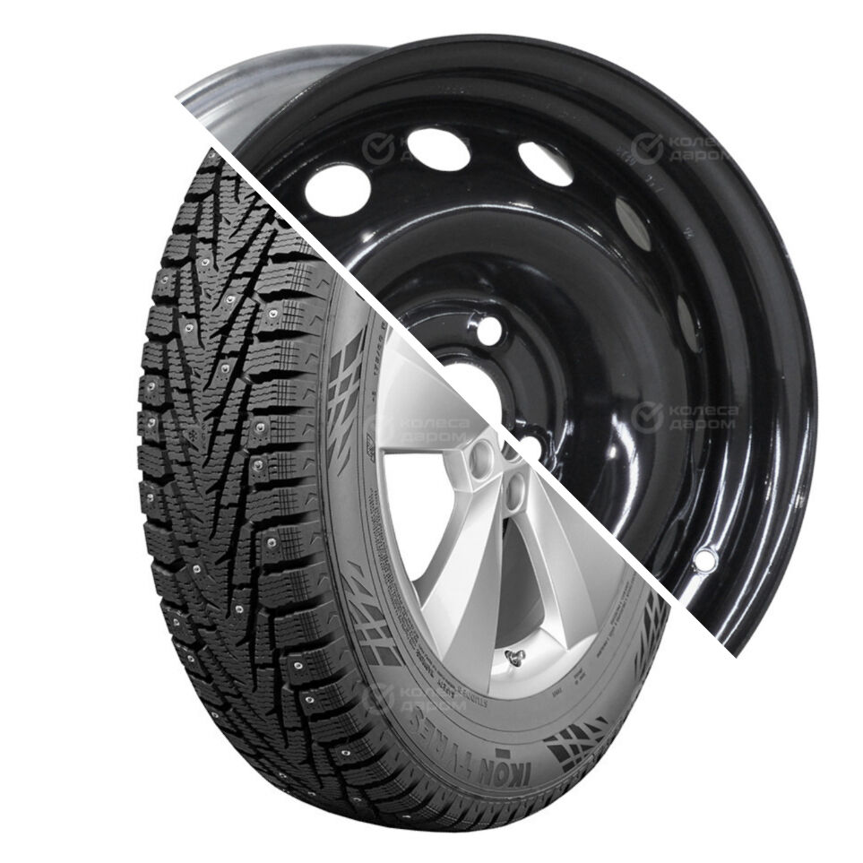 Trebl Character Ice 7 (Nordman 7) R15 185/65 92T шип XL+8114 TREBL R15x6 4x100 ET48 CB54.1 Black R15 185/65 92T шип XL+R15x6 4x100 ET48 CB54.1 Black