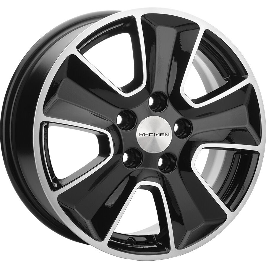 KHOMEN KHW1601 (Huyndai/Kia) R16x6.5 5x114.3 ET43 CB67.1 Black_FP
