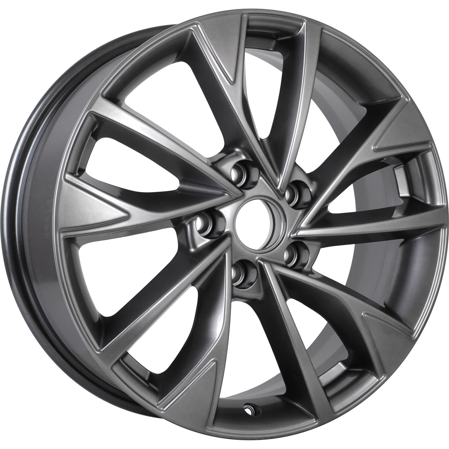 КиК Роквуд  R17x7 5x100 ET38 CB67.1 Dark_platinum
