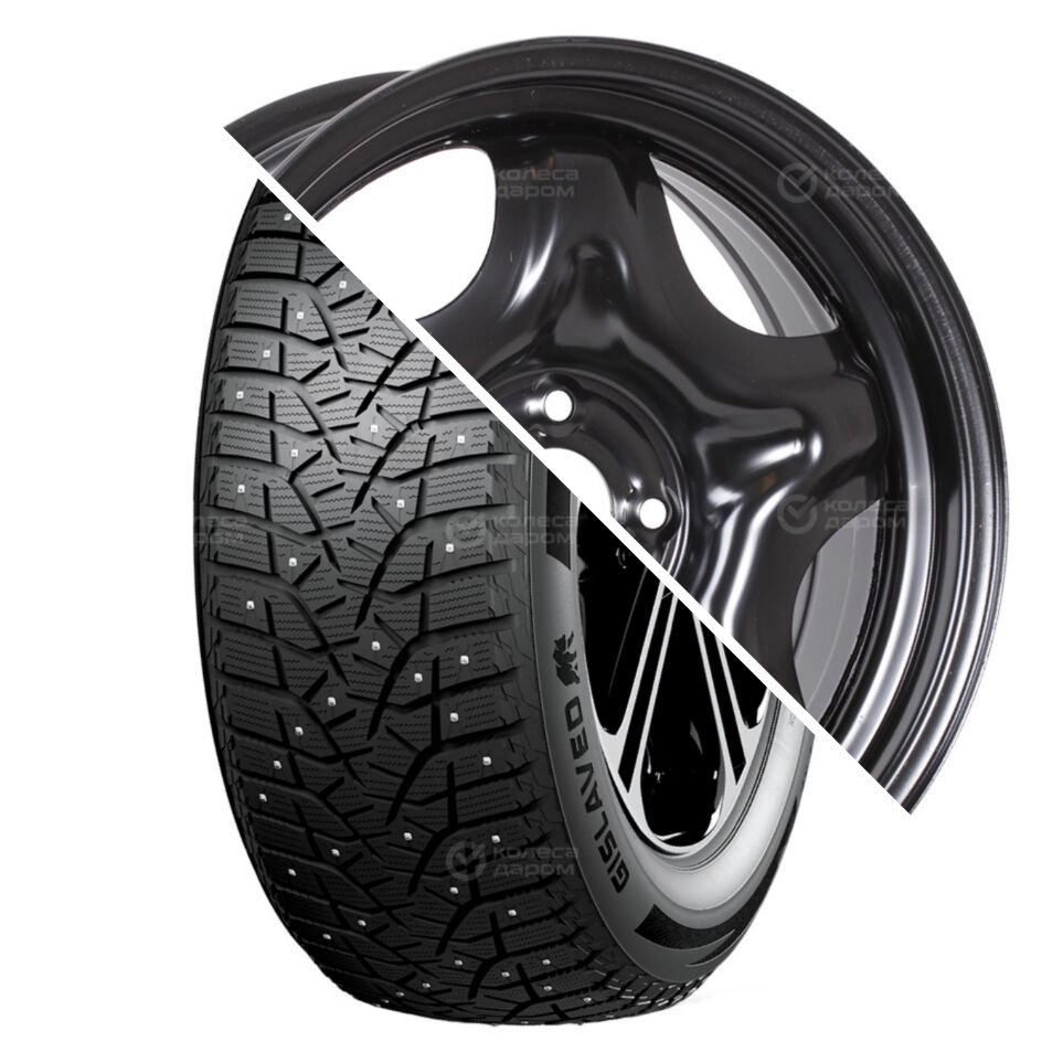 ТЗСК SpikeControl R16 205/55 94T шип XL   () + Hyundai Solaris/KIA Rio R16x6.5 4x100 ET50 CB54.1 Black  SpikeControl R16 205/55 94T шип XL    + Hyundai Solaris/KIA Rio R16x6.5 4x100 ET50 CB54.1 Black
